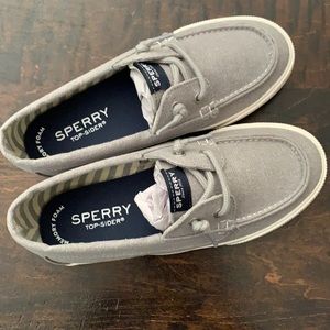 Girls Sperry Lounge Away Silver